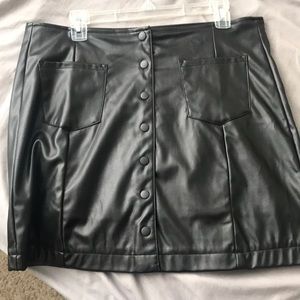 NWT Pleather mini skirt